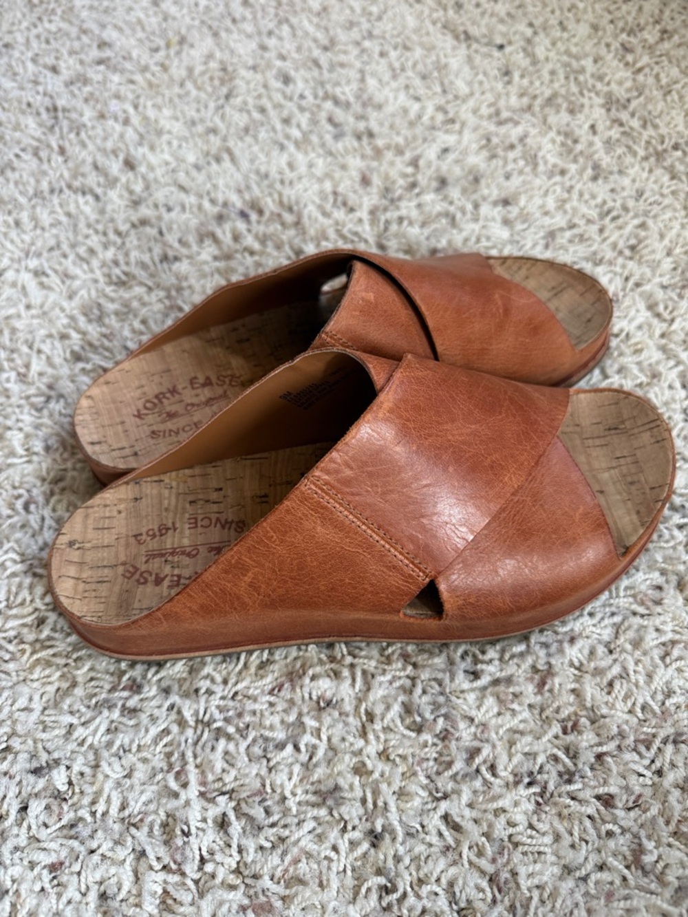 Kork-Ease Kork Ease Leather Tutsi Criss Cross Sandals 9 - Picture 2 of 5